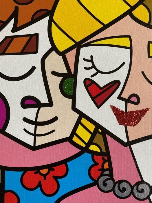 Love | Romero Britto – Arte Pentagono™