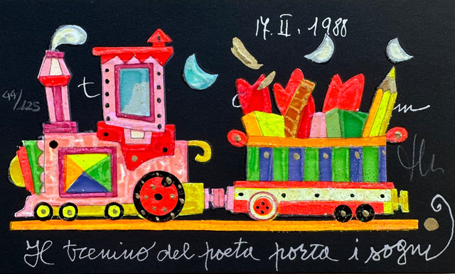 Il trenino del poeta porta i sogni | Francesco Musante