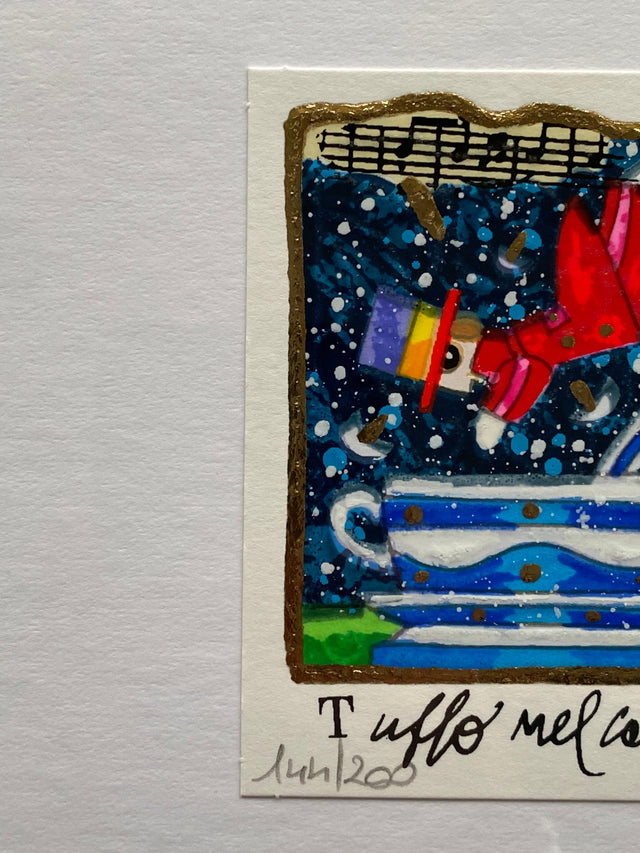 Opera in cornice: Tuffo nel caffè | Francesco Musante