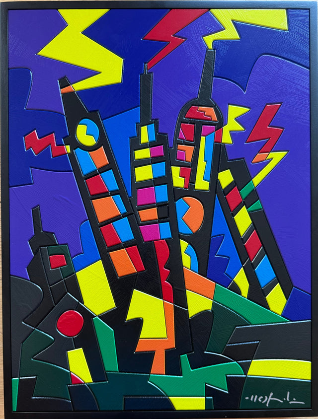 Torri sghembe | Ugo Nespolo