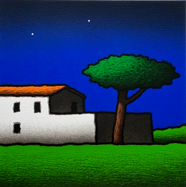 Casolare con pino | Tino Stefanoni