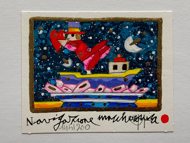 Opera in cornice: Navigazione maccheronica | Francesco Musante