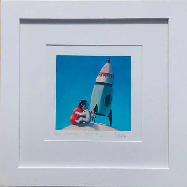 Opera in cornice: Abbraccio spaziale | Diego Santini