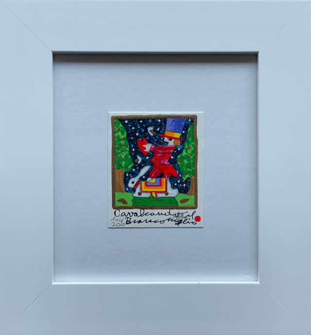 Opera in cornice: Cavalcando il bianconiglio | Francesco Musante