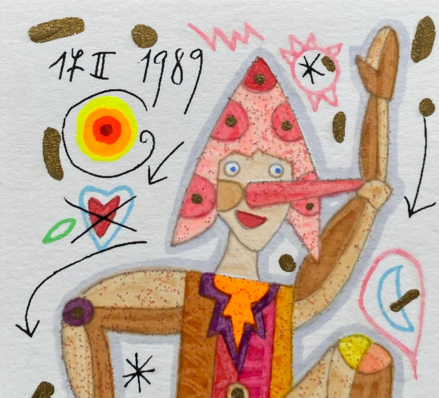 Pinocchio Saltellante (Fondo bianco) | Francesco Musante