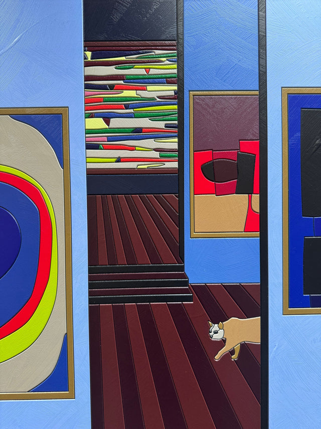 Tra fuga e agguato  | Ugo Nespolo