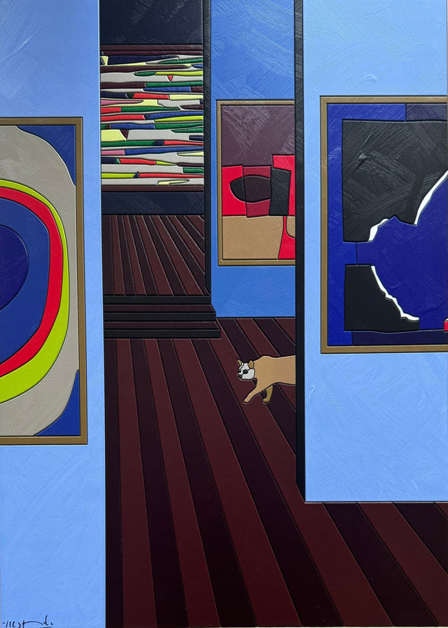 Tra fuga e agguato  | Ugo Nespolo