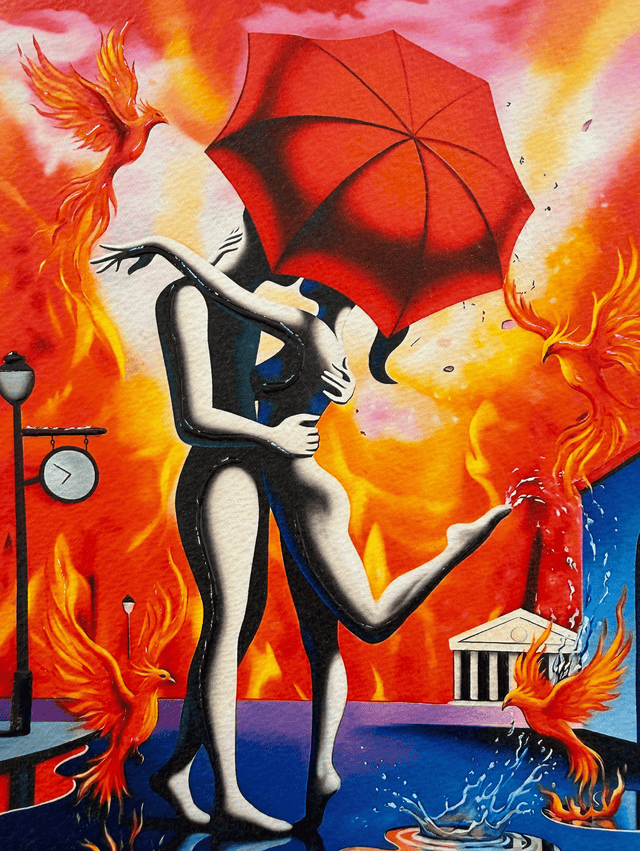 Burning Desire  | Mark Kostabi