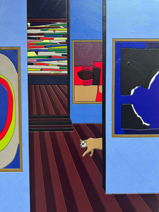 Tra fuga e agguato  | Ugo Nespolo