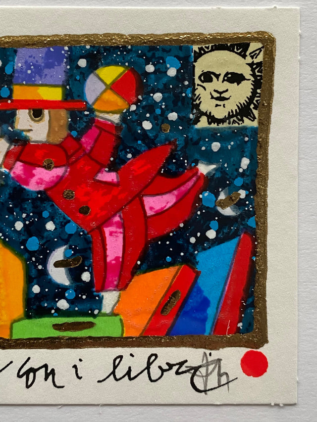 Opera in cornice: Giocando con i libri | Francesco Musante