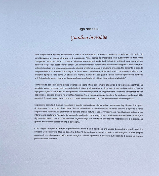Cartella da collezione: "Giardino invisibile"  | Ugo Nespolo