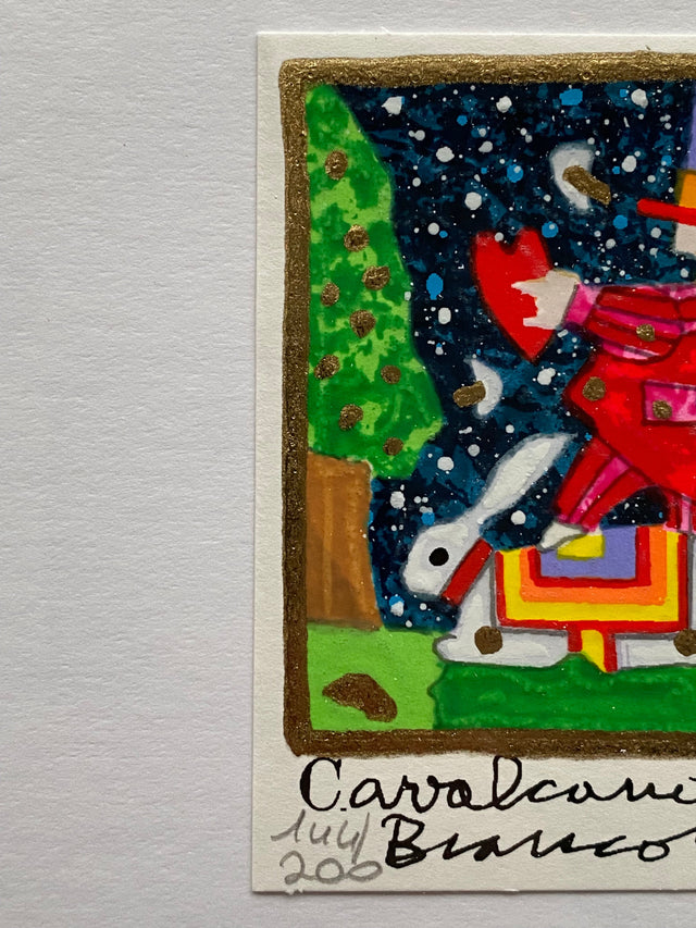 Opera in cornice: Cavalcando il bianconiglio | Francesco Musante