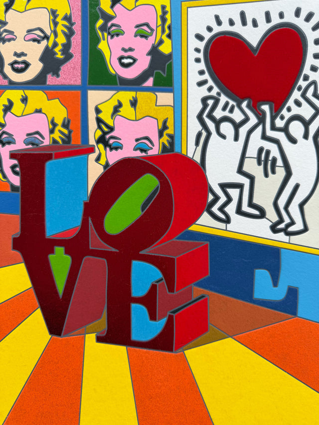 Opera incorniciata: Love Overload | Ugo Nespolo