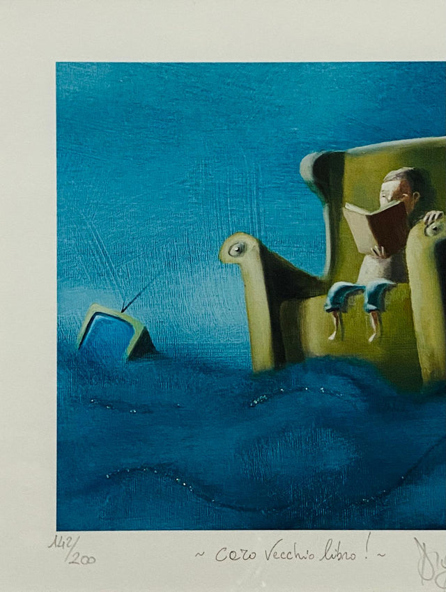 Opera in cornice: Caro vecchio libro | Diego Santini