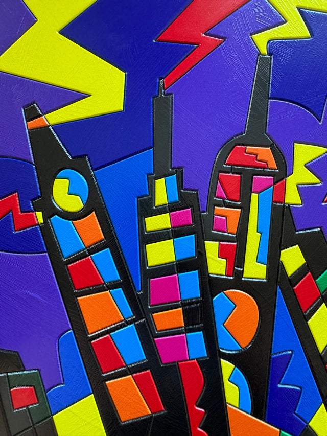 Torri sghembe | Ugo Nespolo