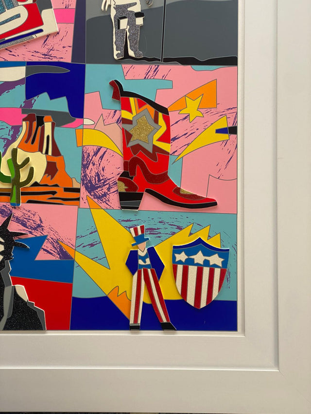 Opera incorniciata: American Icons | Ugo Nespolo