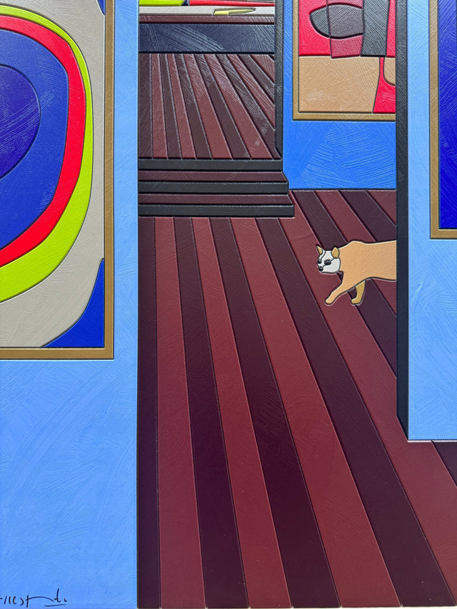 Tra fuga e agguato  | Ugo Nespolo