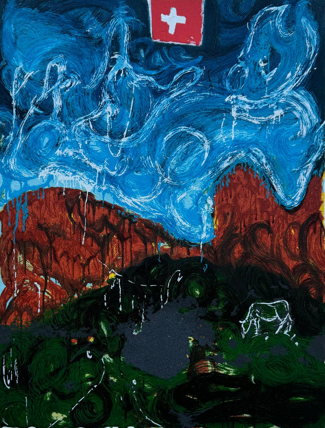 Veduta svizzera | Mario Schifano