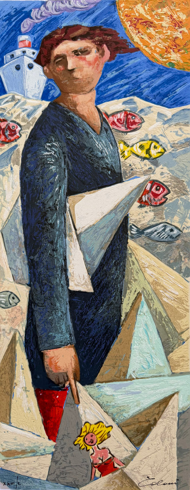 Le barche del viaggio: un uomo | Giampaolo Talani