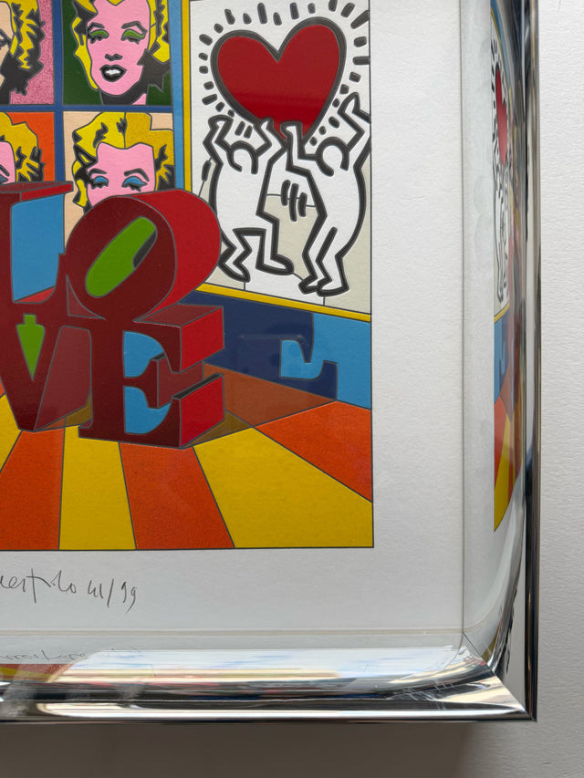 Opera incorniciata: Love Overload | Ugo Nespolo