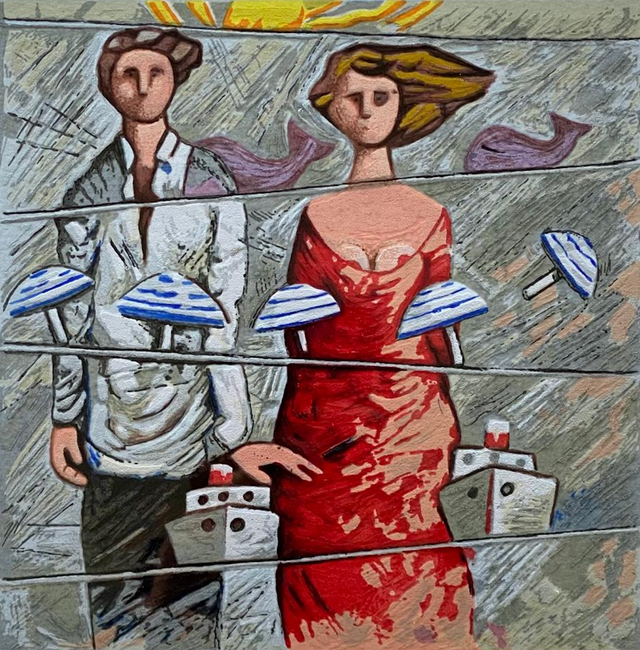 Opera incorniciata: Rotte traverse | Giampaolo Talani