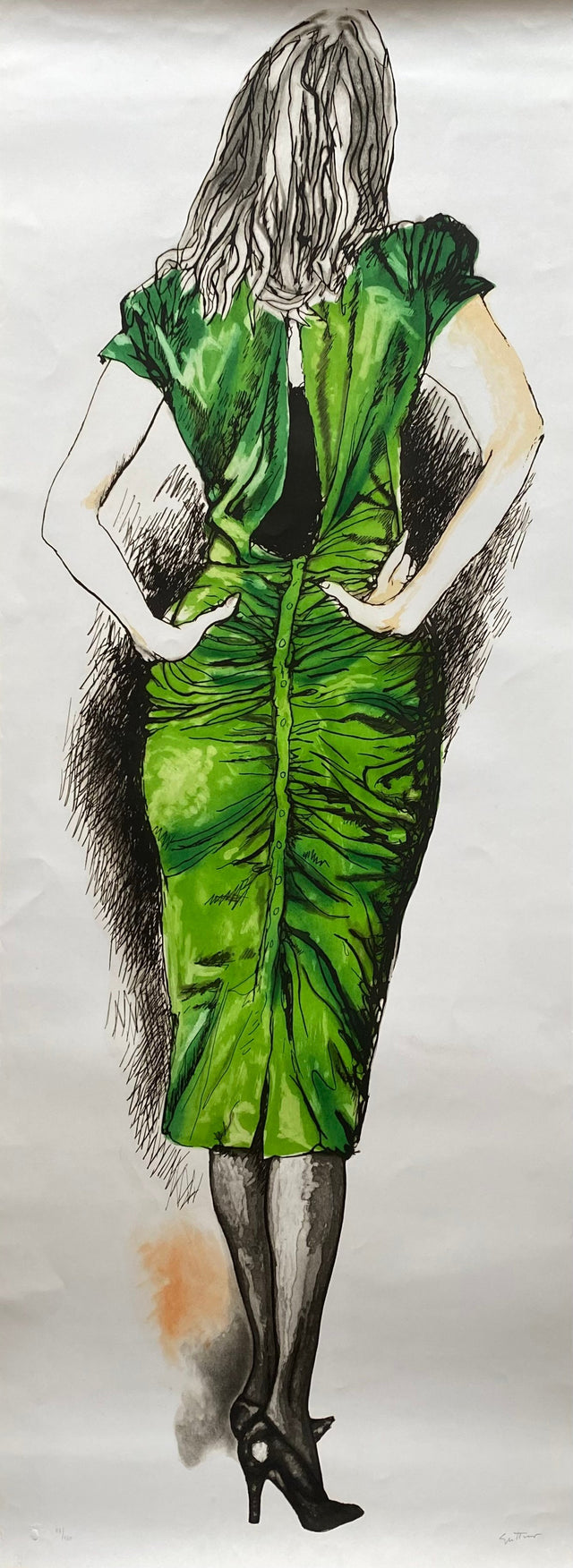 Tre donne (verde) | Renato Guttuso