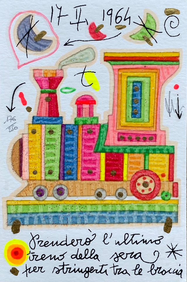 Prenderò l'ultimo treno della sera  (Fondo bianco) | Francesco Musante