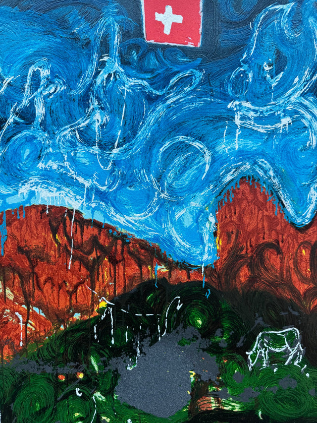 Veduta svizzera | Mario Schifano