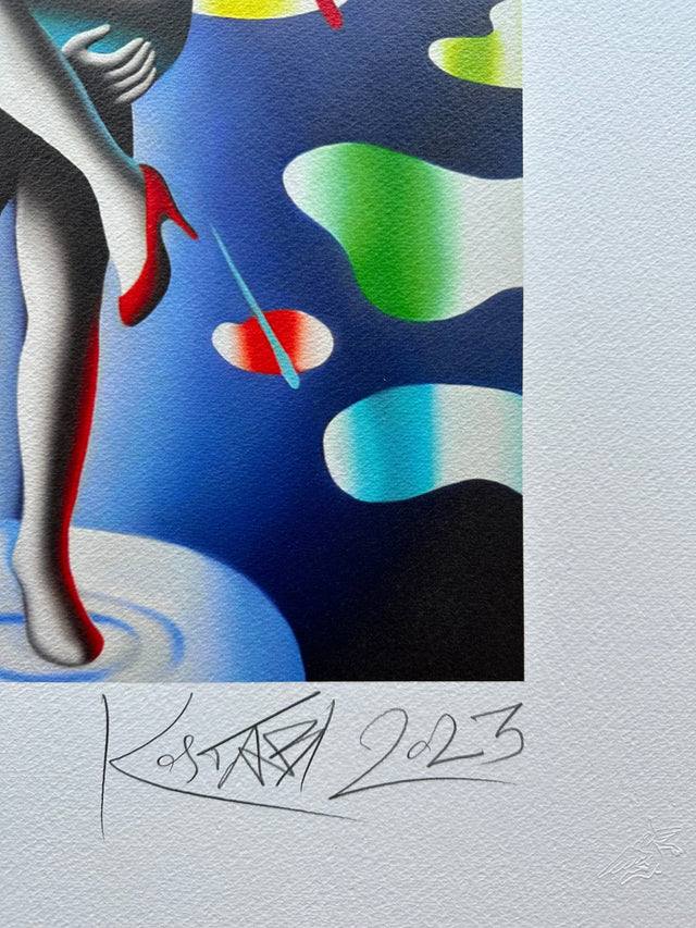 Passion in the rain | Mark Kostabi