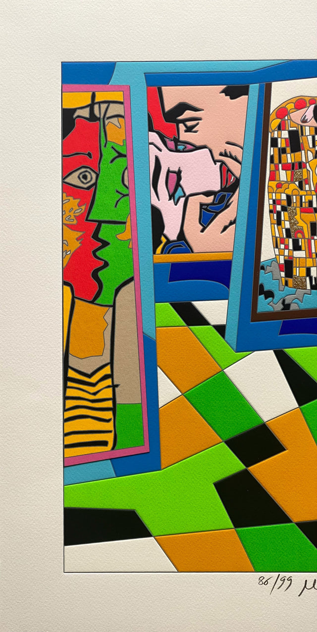 A kiss | Ugo Nespolo