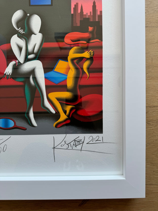 Opera incorniciata: Life lesson | Mark Kostabi