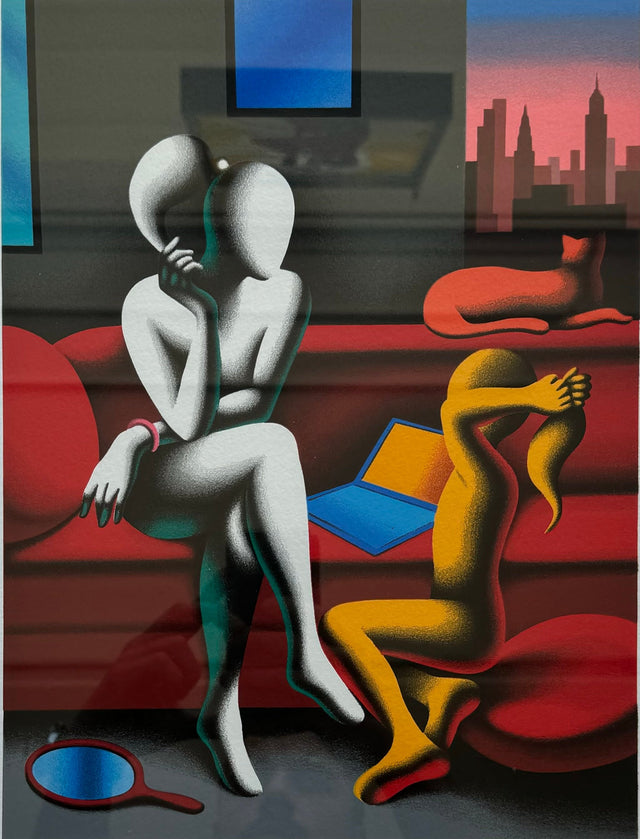 Opera incorniciata: Life lesson | Mark Kostabi