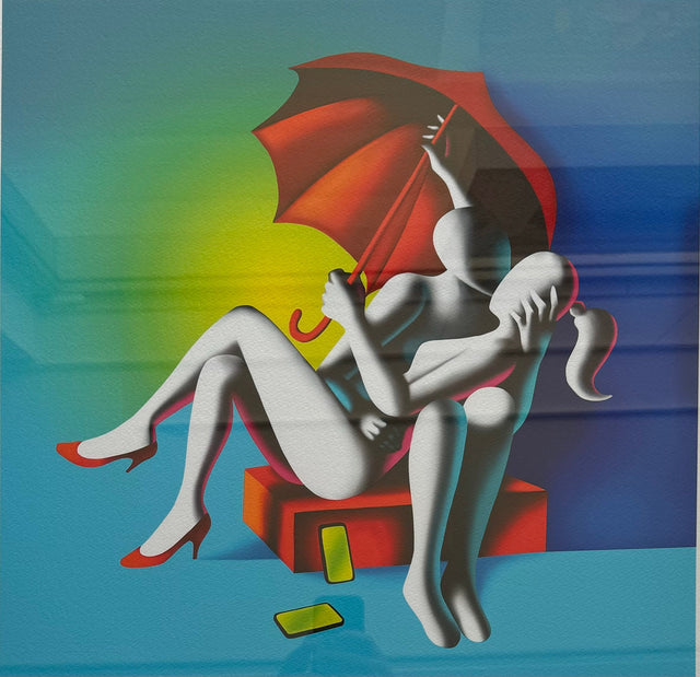 Opera incorniciata: Liberi dal mondo virtuale  | Mark Kostabi