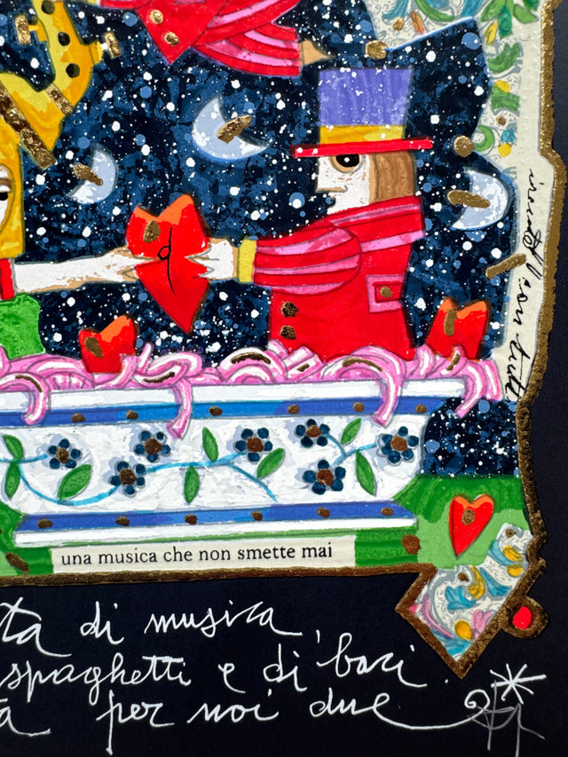 Serata per noi due (fondo blu) | Francesco Musante