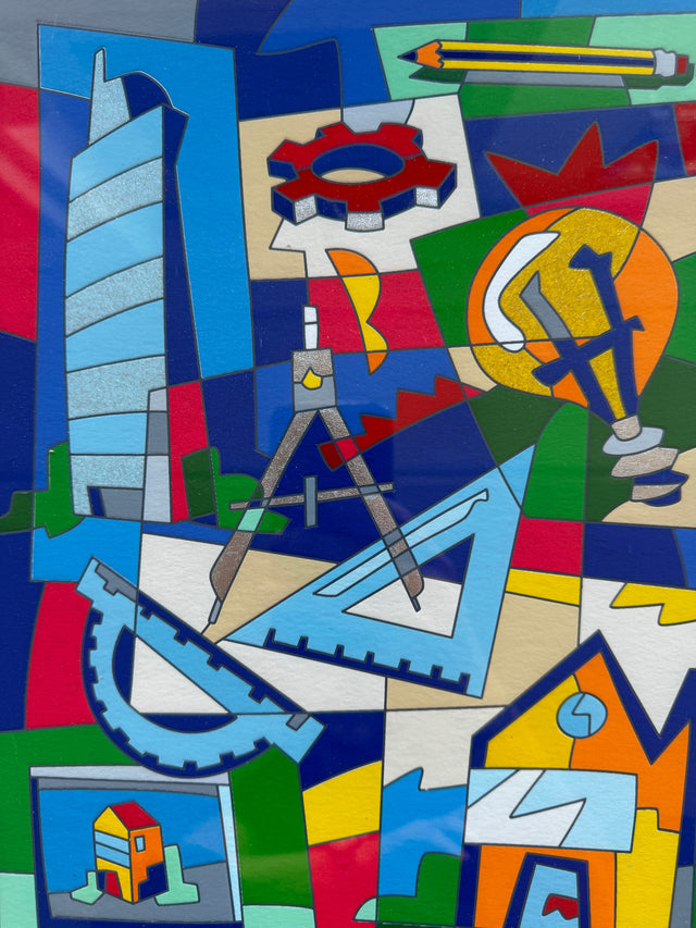 Opera incorniciata: Constructor ad arte | Ugo Nespolo