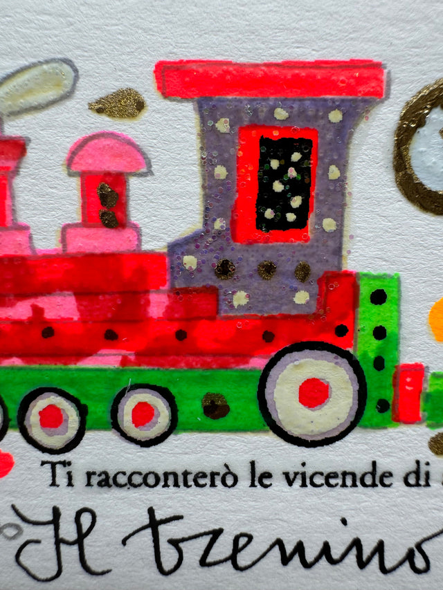 Il trenino delle parole (fondo bianco) | Francesco Musante