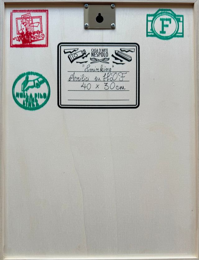 Smirking | Ugo Nespolo