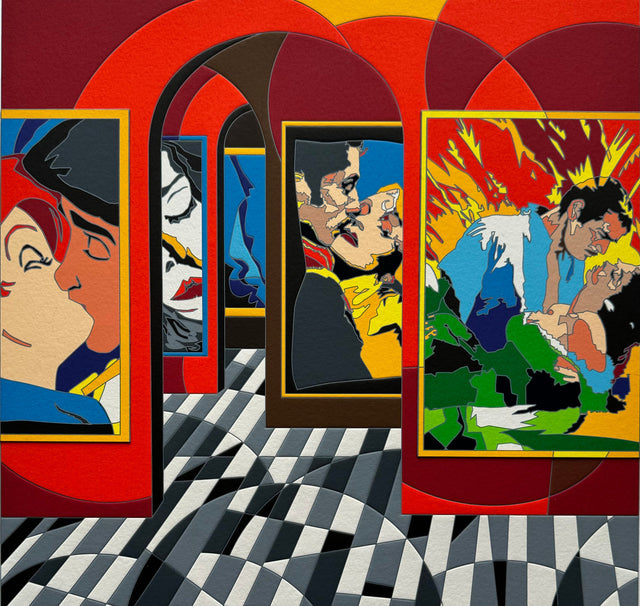 A kiss is still a kiss | Ugo Nespolo