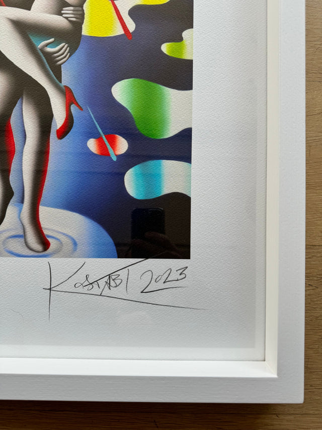 Opera incorniciata: Passion in the rain | Mark Kostabi