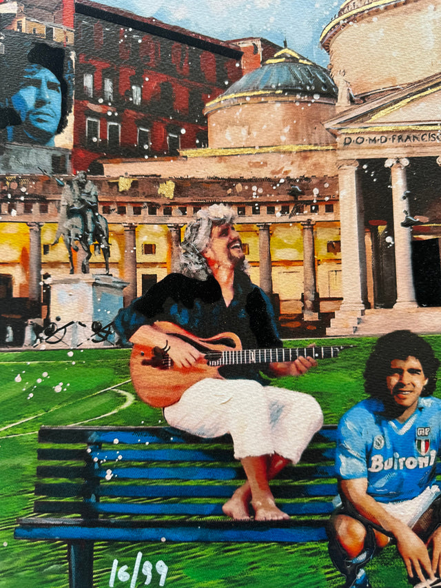 Opera incorniciata: "Anema e Core" - Commemorative edition | Renè