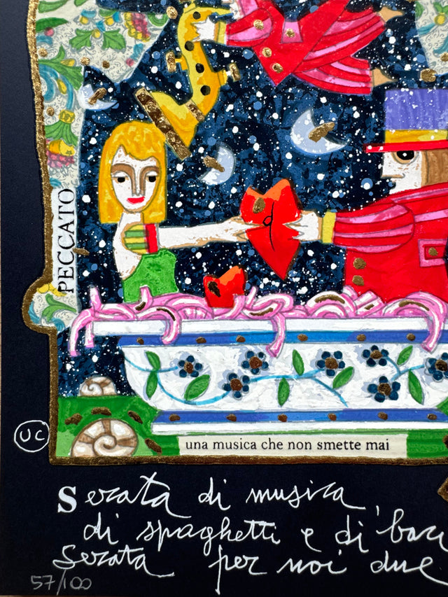 Serata per noi due (fondo blu) | Francesco Musante