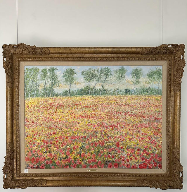 A meadow of spring flowers and poppies | Michele Cascella