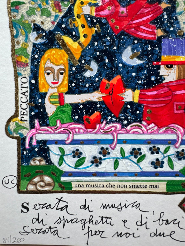 Serata per noi due (fondo bianco) | Francesco Musante