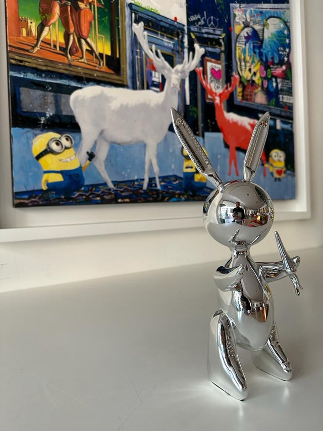 Balloon Rabbit Silver | Jeff Koons (After)