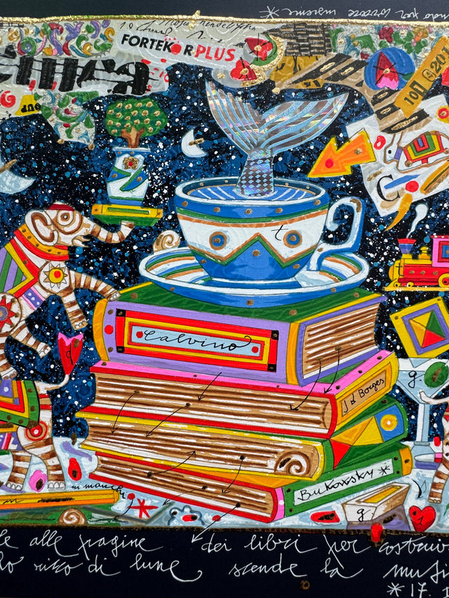 Rubo le parole alle pagine dei libri (f.blu) | Francesco Musante