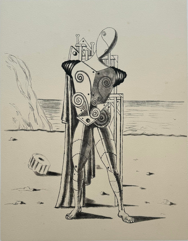 Il trovatore sulla spiaggia | Giorgio De Chirico