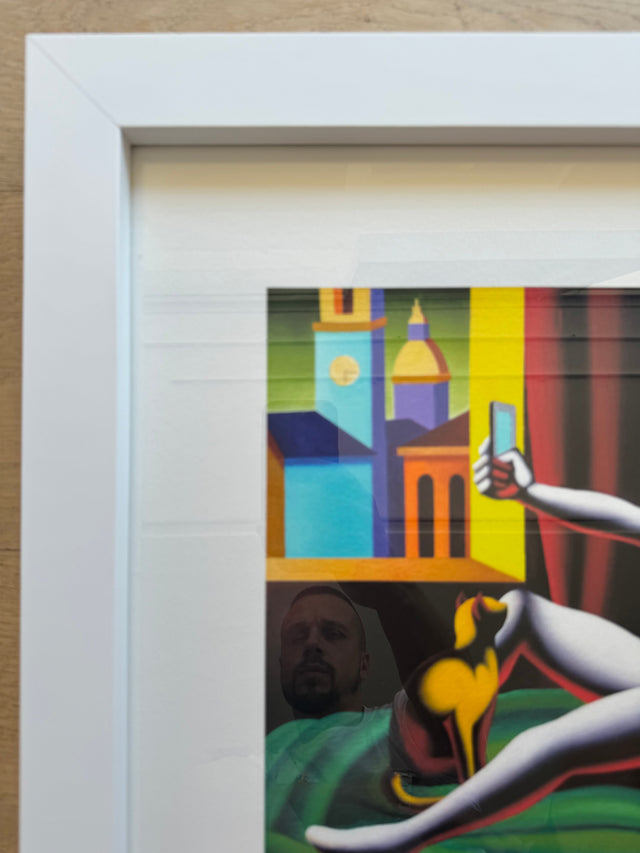 Opera incorniciata: The silver lining  | Mark Kostabi