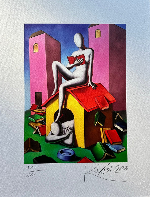 Pink domination | Mark Kostabi