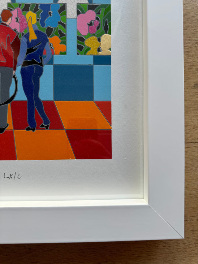 Opera incorniciata: Pop walk  | Ugo Nespolo